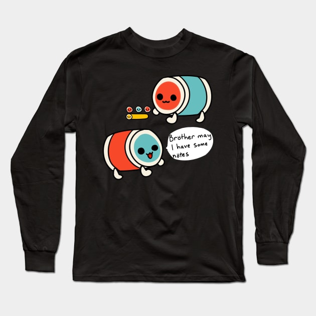 taiko notes Long Sleeve T-Shirt by nekomachines